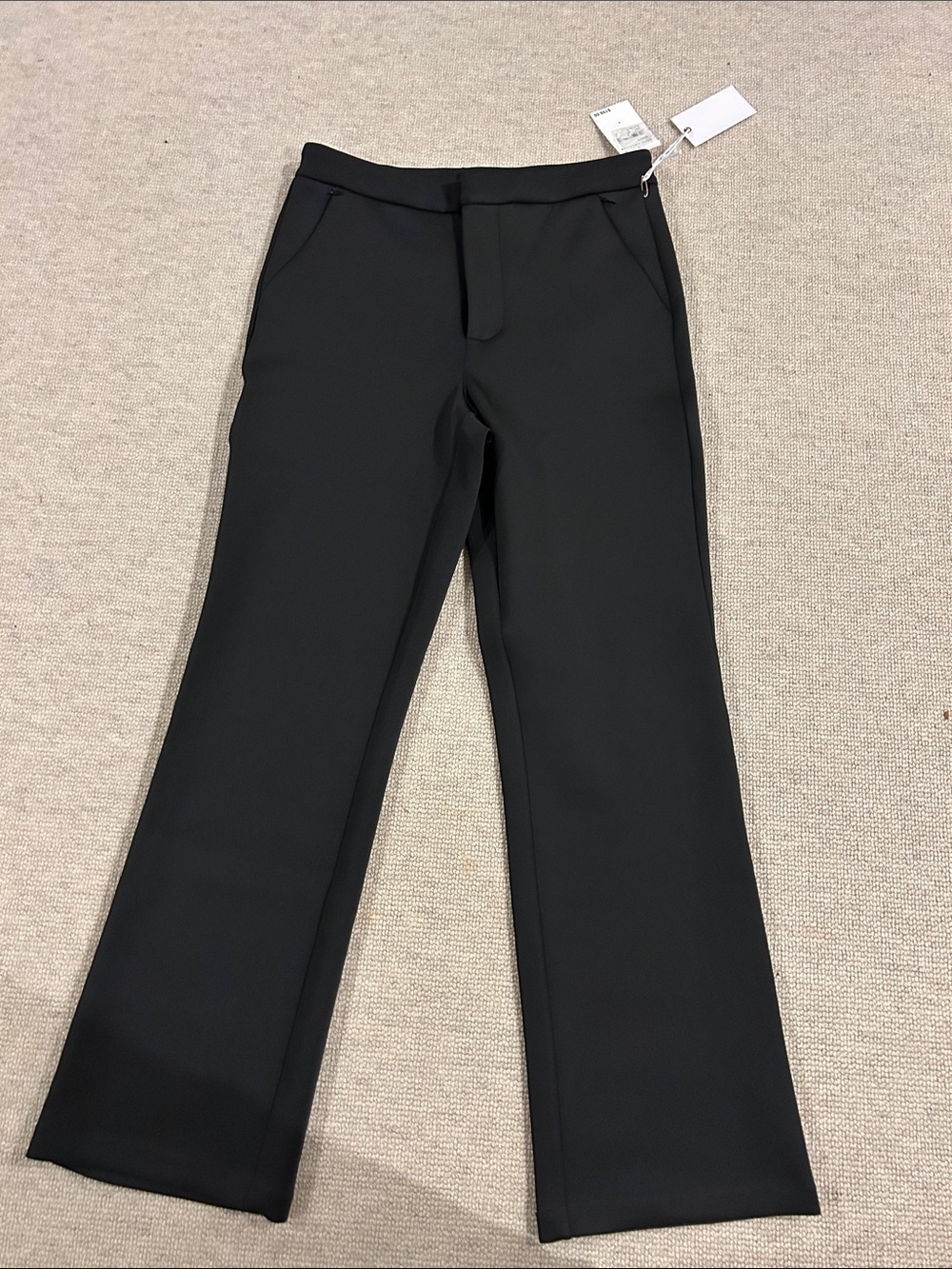 Good American Black Boot-Cut Trousers